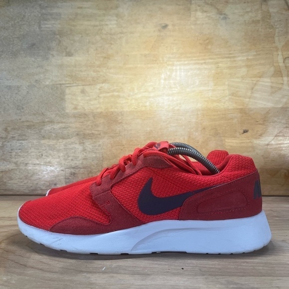 Nike Kaishi Suede Mens Size 10.5 Running Shoes Sneakers Red Black 654473-600 - Picture 3 of 8